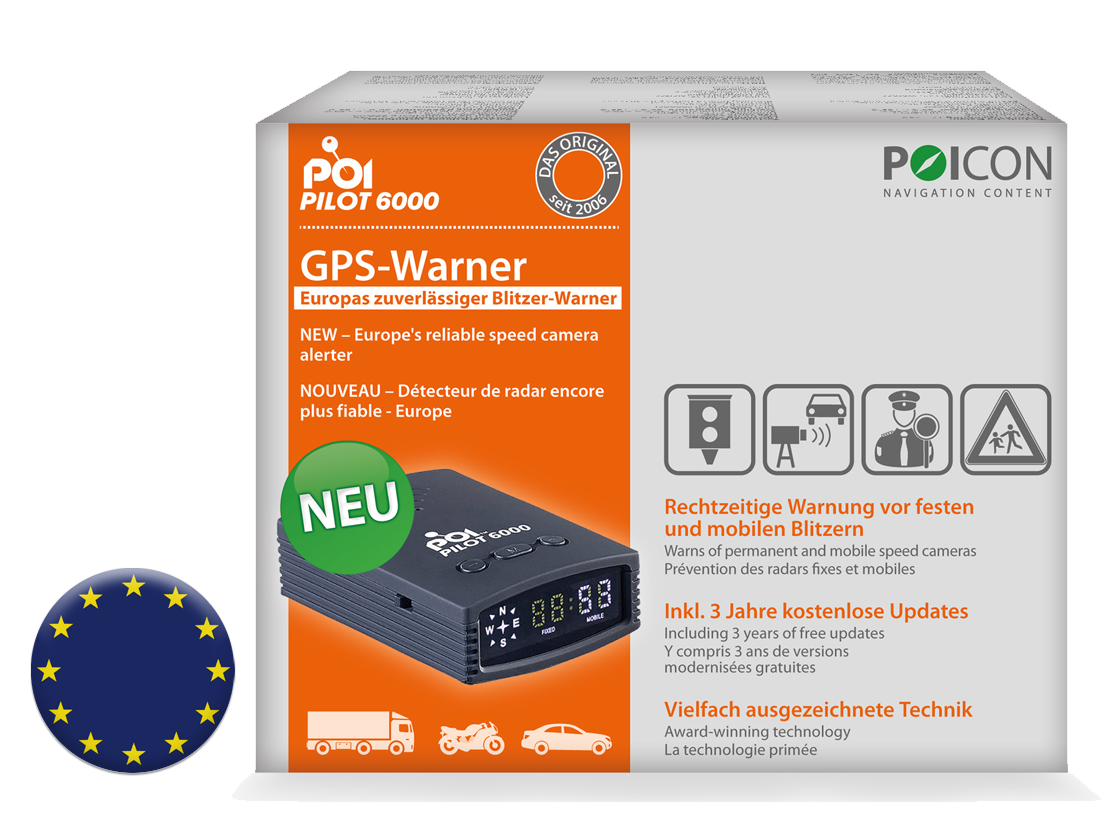 GPS-Warner POI Pilot 6000 Europa